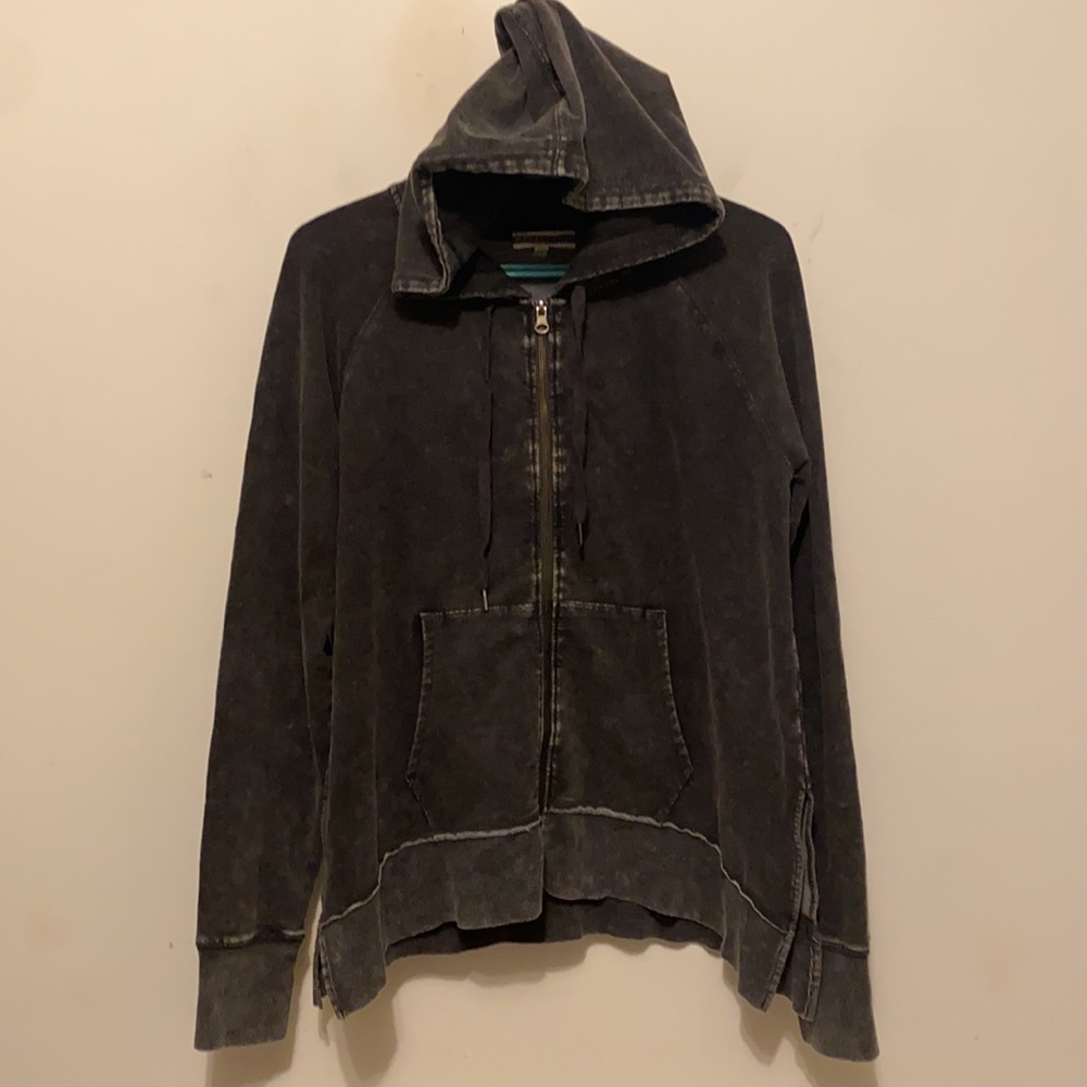 P.J Salvage Acid Wash Zip Up Hoodie Size Medium